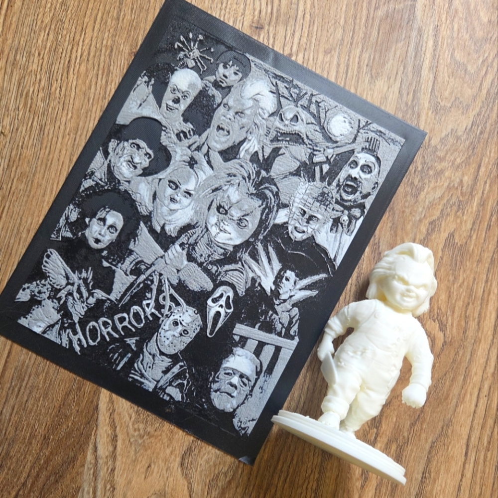 Horror Movie Art 3D Print and Figurine Set